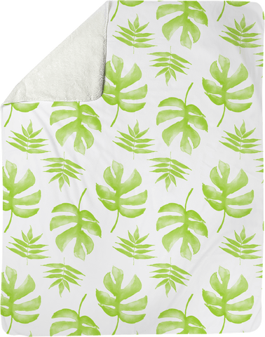 The Lovleigh Blanket - Palm Beachy Lime Bedding, Blankets MWW 