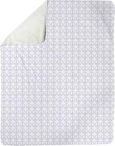 The Lovleigh Blanket - Peace Lavender Bedding, Blankets MWW 