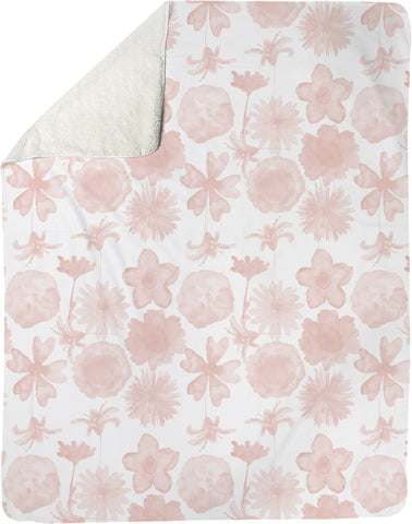 The Lovleigh Blanket - Petals Light Pink Bedding, Blankets MWW 