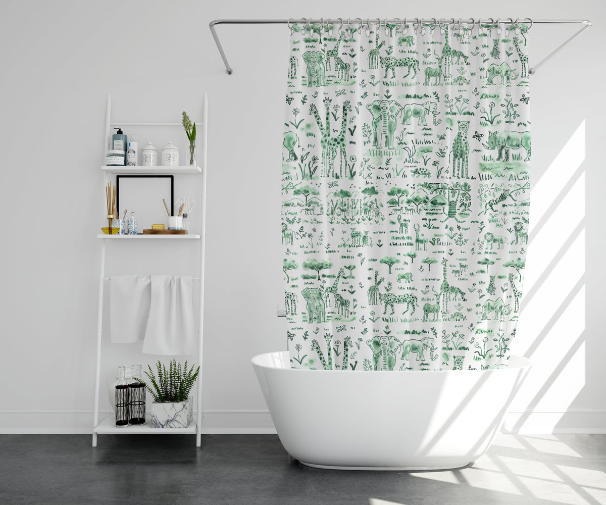 The Shower Panel - Animalia Green Shop All, Bath MWW 