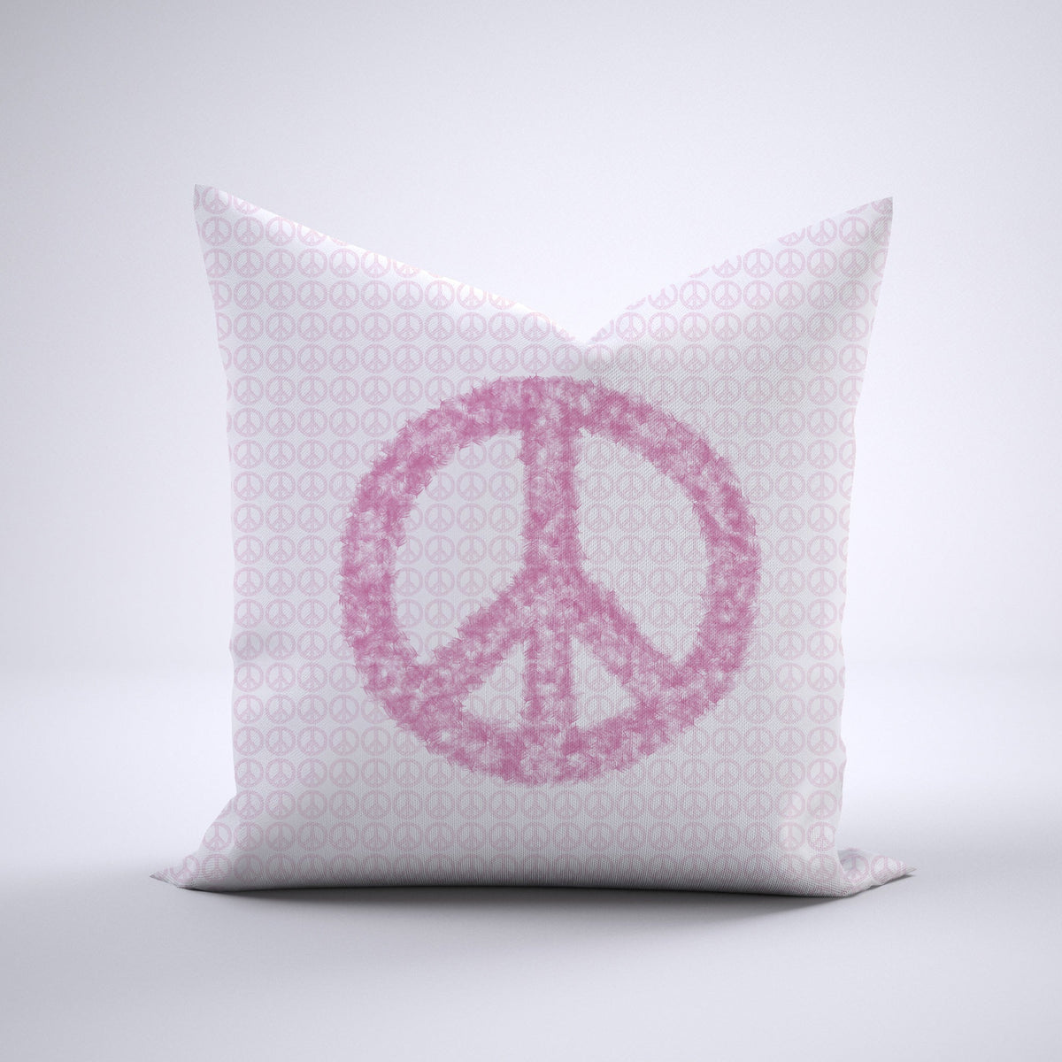 Throw Pillow - All-Over Peace Hot Pink Bedding, Pillows, Throw Pillows MWW 