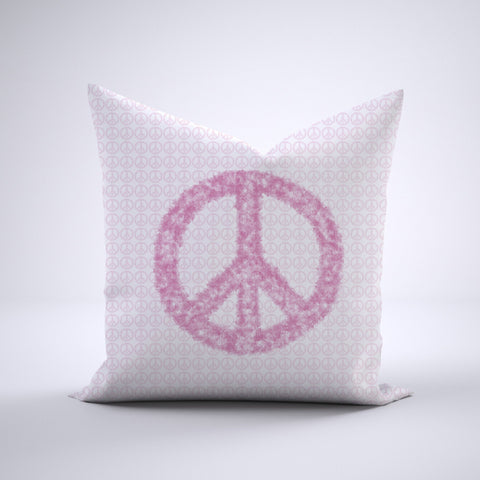 Throw Pillow - All-Over Peace Hot Pink Bedding, Pillows, Throw Pillows MWW 