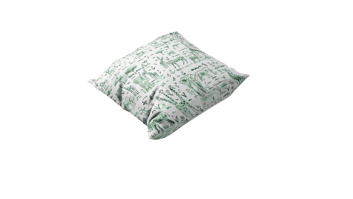 Throw Pillow - Animalia Green Bedding Collections, Pillows, Throw Pillows MWW 