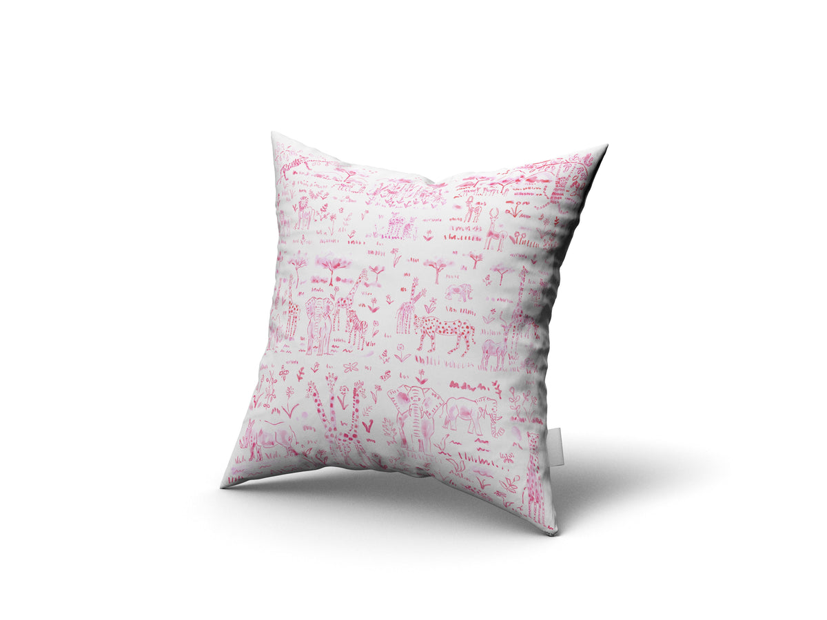 Throw Pillow - Animalia Pink Bedding Collections, Pillows, Throw Pillows MWW 