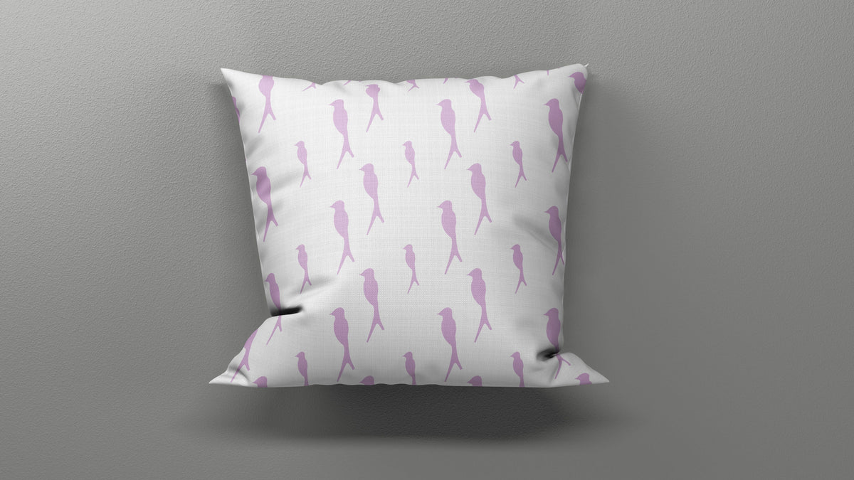Throw Pillow - Birds of a Feather Lilac Bedding Collections, Pillows, Throw Pillows MWW 