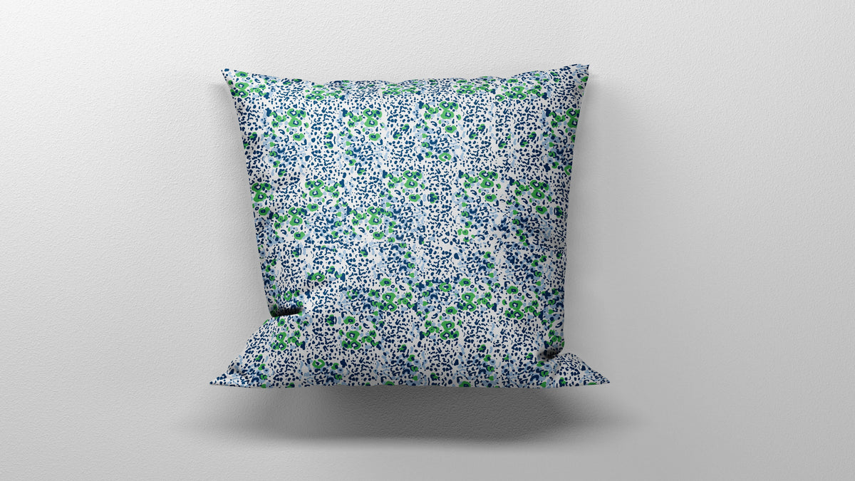 Throw Pillow - Poppy Field Blue & Green Bedding Collections, Pillows, Throw Pillows MWW 