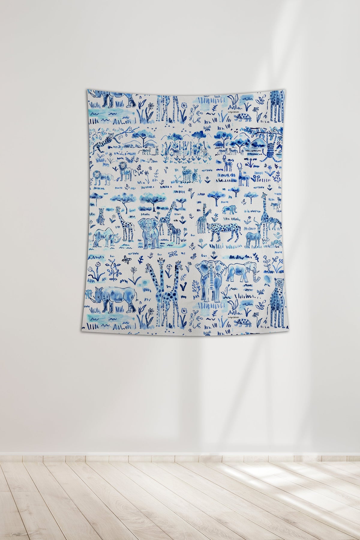 Wall Tapestry - Animalia Blue Shop All, Wall Art MWW 