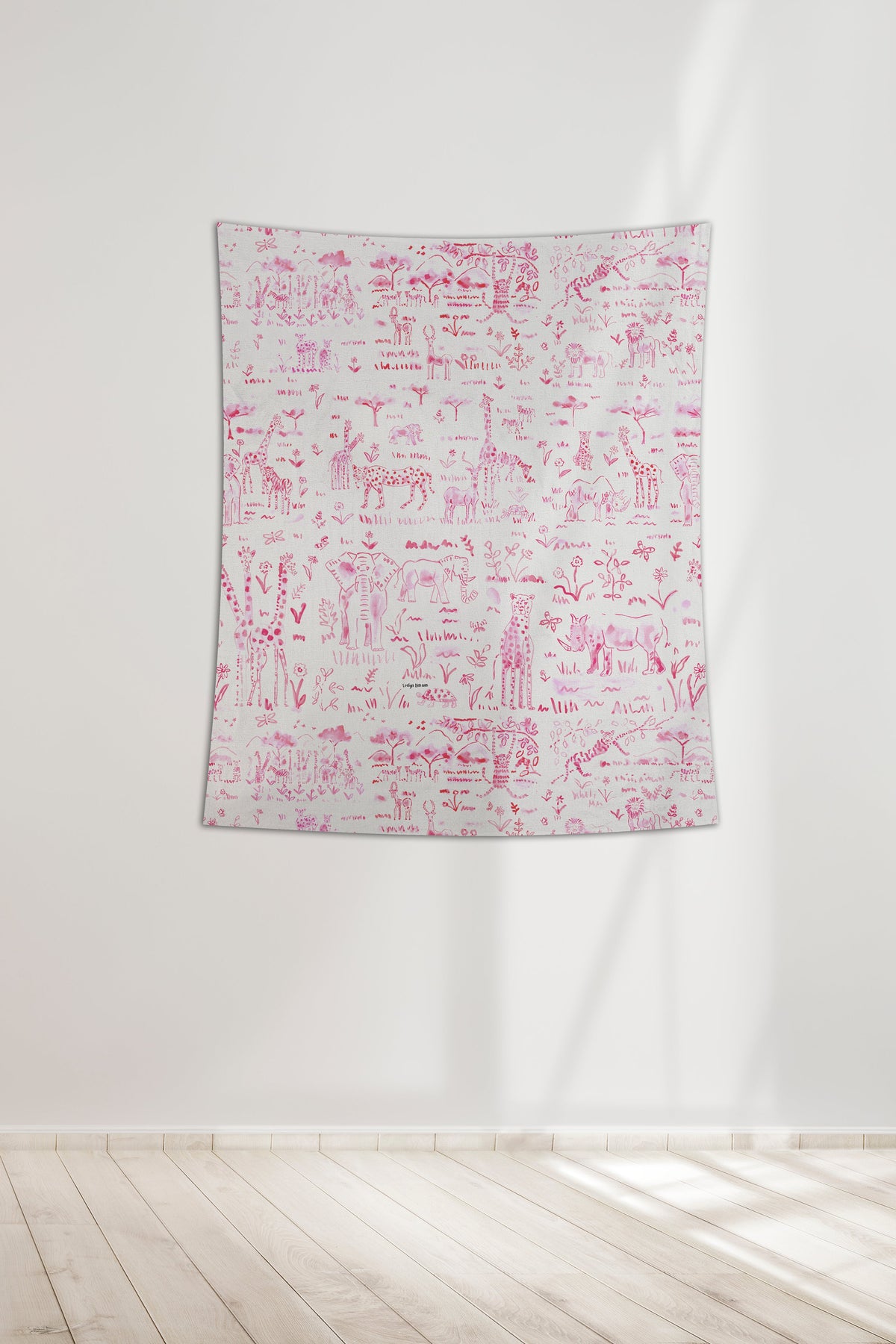 Wall Tapestry - Animalia Pink Shop All, Wall Art MWW 
