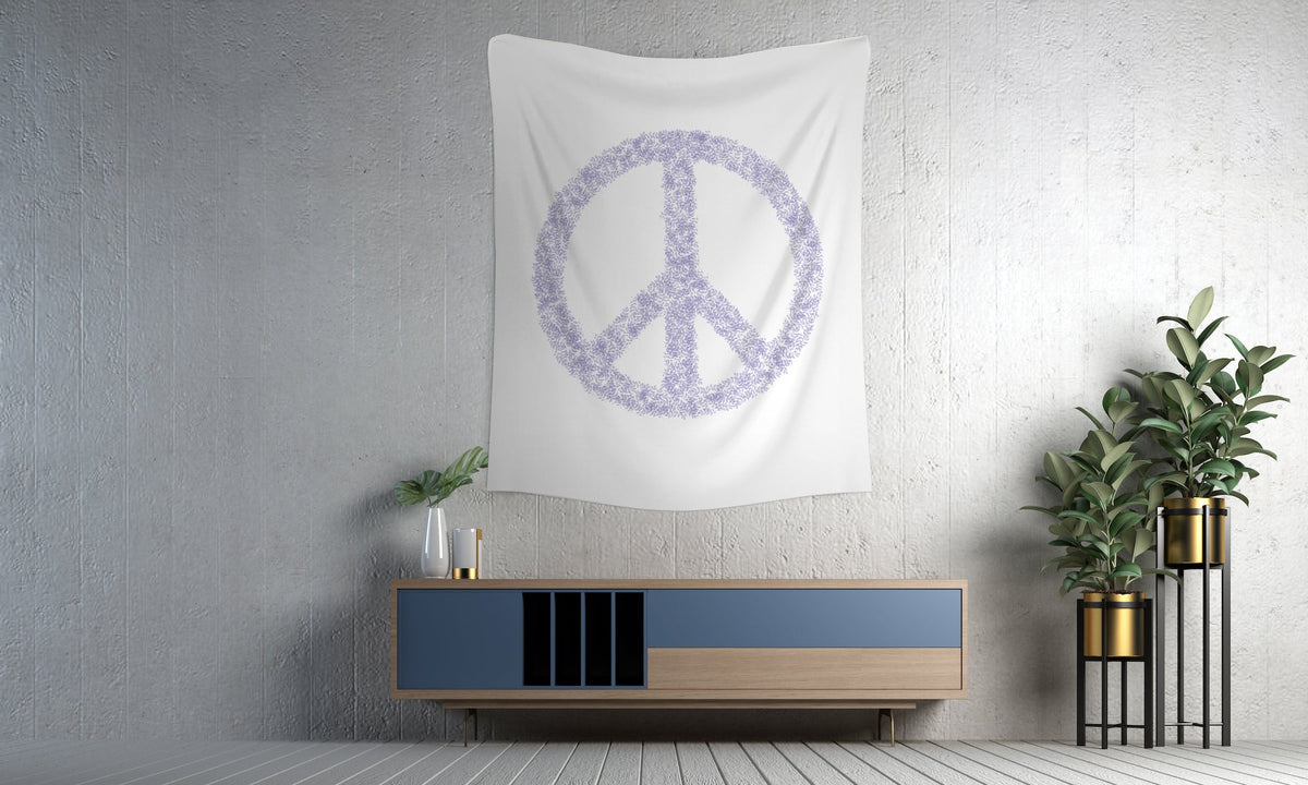 Wall Tapestry - Peace Foliage Lavender MWW 