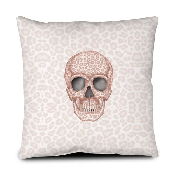 Floor Pillow - Skull Tanzania Millennial Pink throw LeighDeux, LLC 