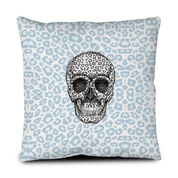 Floor Pillow - Skull Tanzania Nero/Peacock throw LeighDeux, LLC 