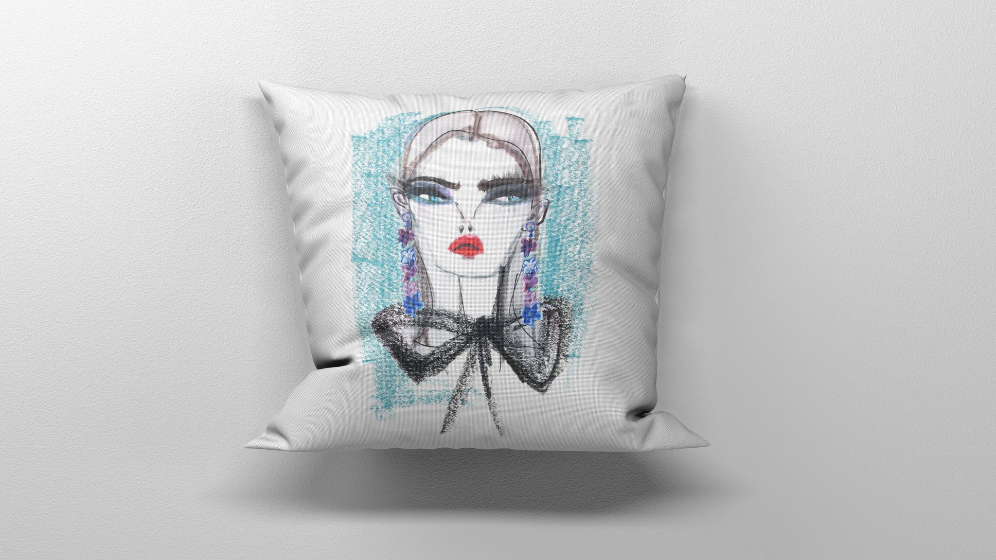 Throw Pillow - Blair Z Teal Bedding Collections, Pillows, Throw Pillows MWW 