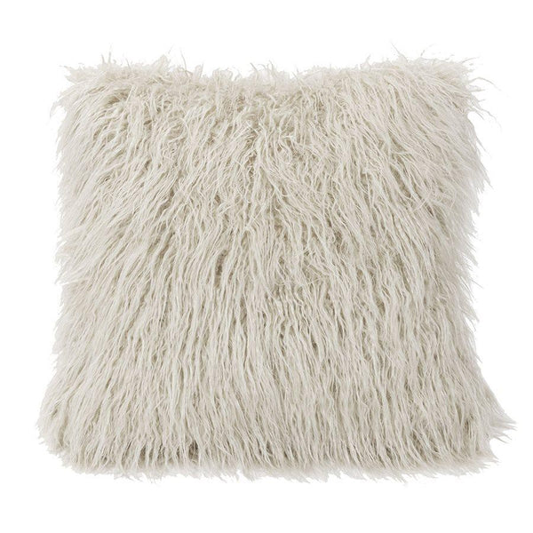 Throw Pillow - Mongolian Faux Fur White Shop All,Last Call SALE,Bedding Collections Springs 